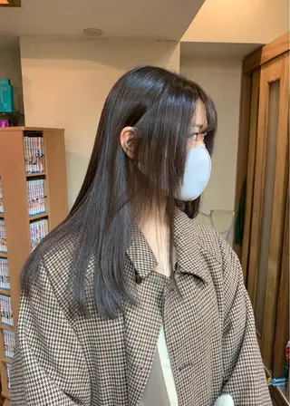 セミロング カラー 矢野 晃平のヘアスタイル