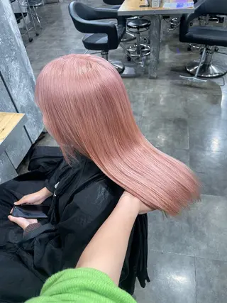 セミロング カラー ハイトーン 横浜💞ミオのヘアスタイル