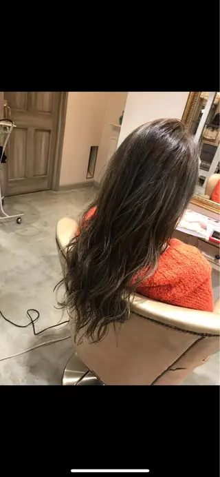 ロング カラー ヘアアレンジ 韓国♡ハイライト ♡YURIのヘアスタイル