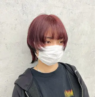 ショート カラー JUNSHIN🦋 ヘアセット／カラーのヘアスタイル