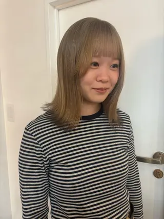 ミディアム カラー ichika/福岡 /透明感カラー🤎のヘアスタイル
