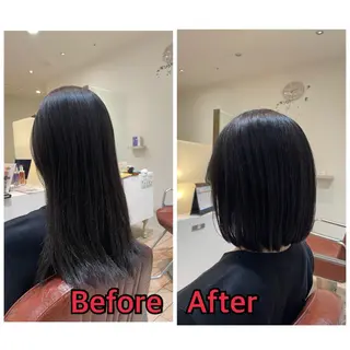 ミディアム 平 真亜里のヘアスタイル