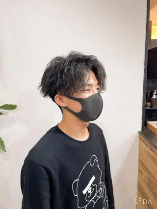 ショート メンズ かんばら りょーいのヘアスタイル