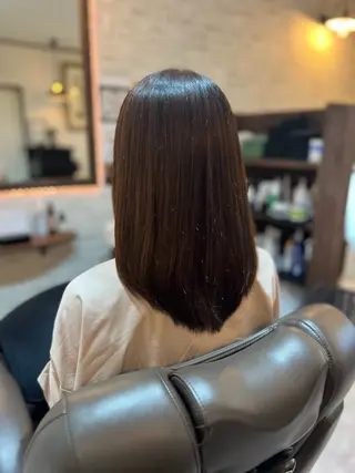 セミロング ツヤ髪専門美容師 桑原 和誠のヘアスタイル
