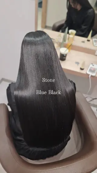 セミロング カラー 縮毛矯正をしている人 のためのカラーのヘアスタイル