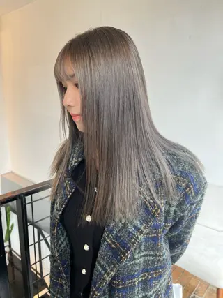 ミディアム カラー aya/ブリーチ/ ボブ/ショートのヘアスタイル