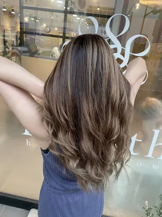 ロング カラー ヘアアレンジ Belle hair Design青野大貴のヘアスタイル