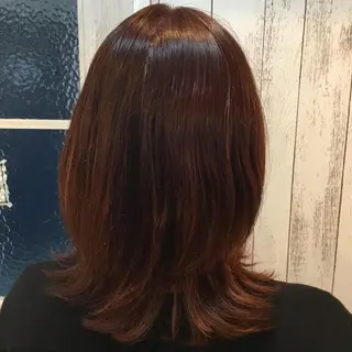 ミディアム カラー 金崎 新吾のヘアスタイル