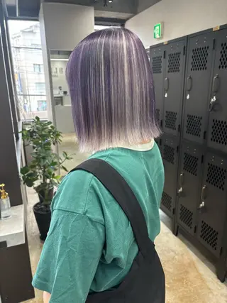 カラー 🪽ハイトーン🏹 ブリーチ🫧海志🍿のヘアスタイル