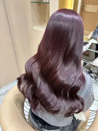 ロング カラー あかね☆ヘアアレンジ /ボブ/縮毛矯正のヘアスタイル