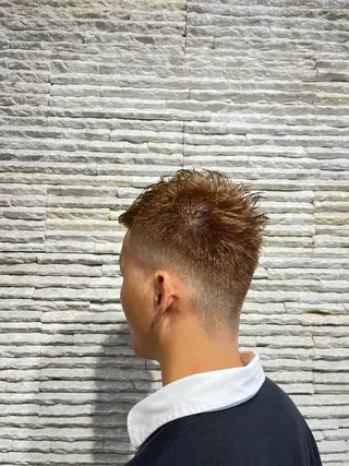 ショート カラー メンズ メンズカット デザインカラーのヘアスタイル
