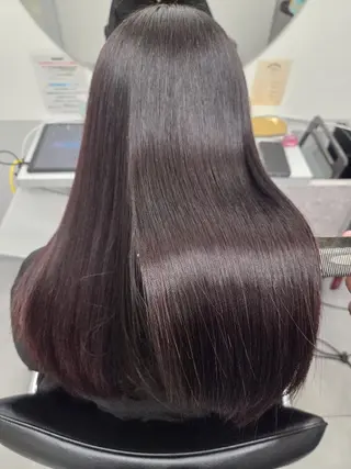 カラー セミロング 【髪質改善美容師】t occa茨木篠原健太のヘアスタイル
