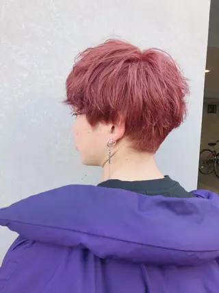 ショート カラー メンズ ⭐️DAIKI⭐️ ハイトーン/髪質改善のヘアスタイル