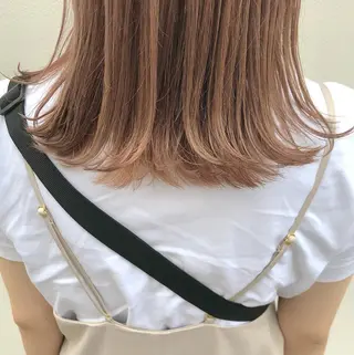 ミディアム カラー 透明感・艶カラー/ 坂田友梨奈のヘアスタイル