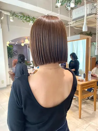 ミディアム 盛田 望来のヘアスタイル