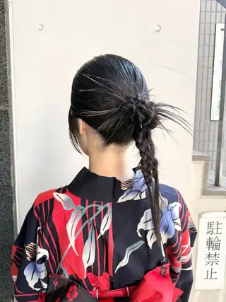 ヘアアレンジ オタク美容師☃️🩵 ヘアアレンジ/暗髪のヘアスタイル