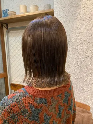 ミディアム カラー ヘアアレンジ 押切 響 のヘアスタイル