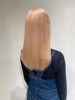 ロング カラー ムラ修正.ブリーチ エクステ🤍アミルのヘアスタイル