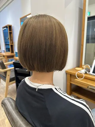 ショート カラー ブリーチカラー🔥 パーマ【佐々木凌平】のヘアスタイル