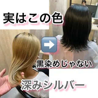 セミロング 断られる髪に答えを ♣️井上秀樹♠️のヘアスタイル