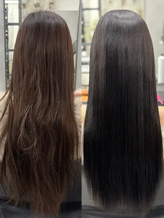 ロング カラー すぐ巻ける縮毛矯正 🍀勝倉　麗のヘアスタイル