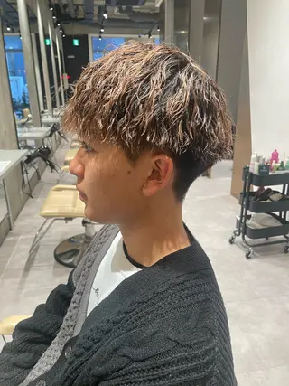 パーマ メンズ 無料ショートモデル 募集中❗️秋山ひらいのヘアスタイル