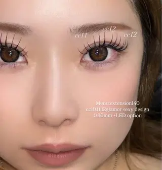 マツエク・マツパ NORA senaのマツエク・マツパデザイン