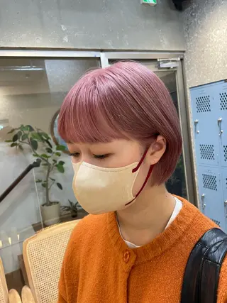 ショート カラー メンズブリーチカラー ❤︎hirokoのヘアスタイル