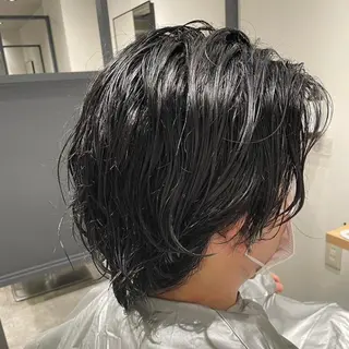 パーマ メンズ Ryo 難波 メンズサロンのヘアスタイル