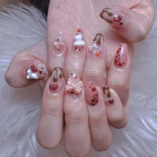 ネイル ANH ゴテゴテネイルのネイルデザイン