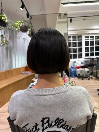 ショート 切りっぱなし/髪質 改善矯正/さやか🫧のヘアスタイル