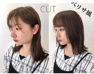 ミディアム カラー 逗子葉山 ナオイカイラのヘアスタイル