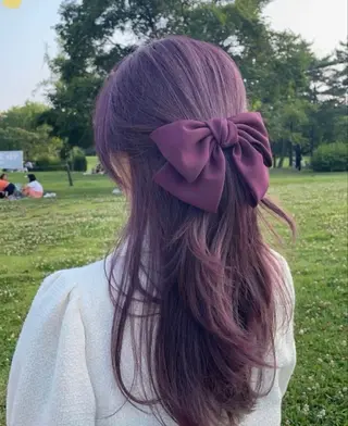 ロング カラー うる艶ストレート♡透 明感カラー♡かずまるのヘアスタイル
