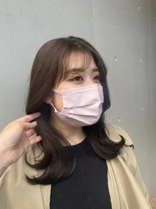 セミロング カラー 和歌山韓国ヘア🌙 MOEのヘアスタイル