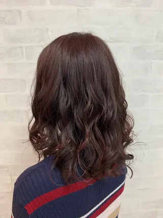 ミディアム 竹内 結希のヘアスタイル