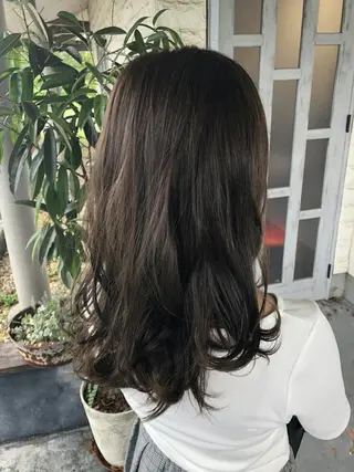 カラー ルプラボウ ふくい きなりのヘアスタイル