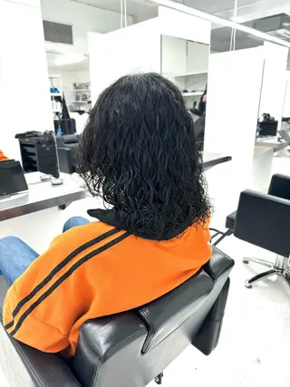ロング パーマ メンズ 柏メンズカットパーマ NO.1タイチのヘアスタイル