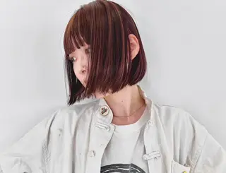 ミディアム カラー ENO センター南のヘアスタイル