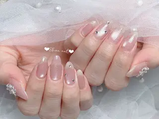 ネイル shine 🎀 長さだし&デザインのネイルデザイン