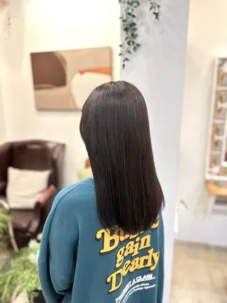 セミロング カラー 村上 滉弥のヘアスタイル
