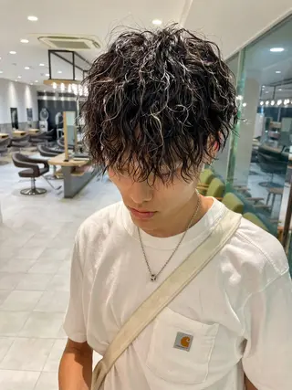 パーマ メンズ メンズパーマ特化🏅 中村　凌のヘアスタイル