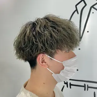 ショート カラー パーマ メンズ メンズ特化美容師/ 藤戸 椋のヘアスタイル