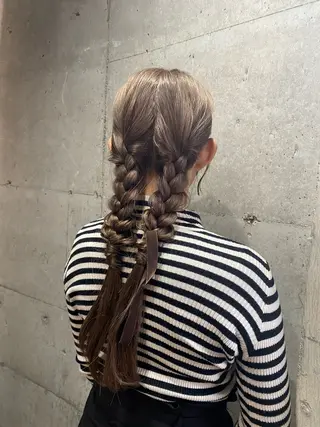 ロング カラー ヘアアレンジ フリーランス美容師 MIZUKIのヘアスタイル