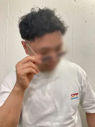 パーマ メンズ 🌸栄/髪質改善 透明感/ムラカミ🌸のヘアスタイル