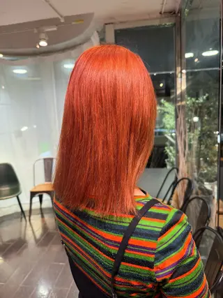 セミロング カラー designcolo r/似合わせNOKAのヘアスタイル