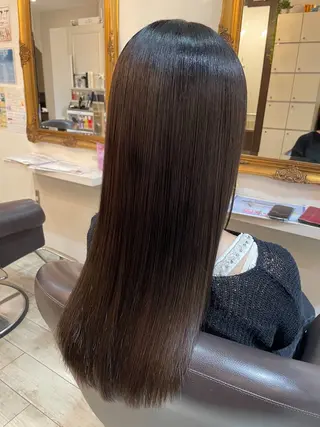 ロング カラー 元自衛官美容師 つや。のヘアスタイル