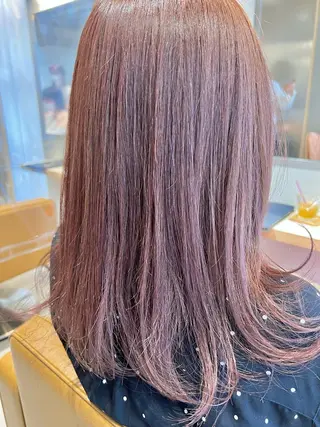 セミロング カラー 縮毛矯正×艶カラー /中村勇太のヘアスタイル