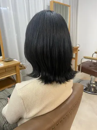 ミディアム カラー 🎀京都暖色/ 艶髪縮毛/funaのヘアスタイル