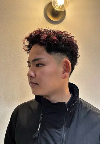 ショート メンズパーマ梅田 ・川副史晶のヘアスタイル