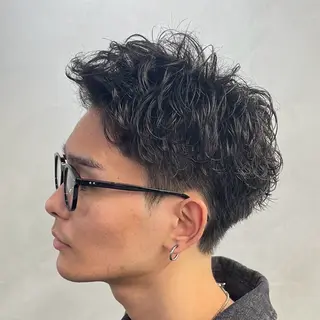 ショート パーマ ヘアアレンジ メンズ fifth 石川 凪のヘアスタイル